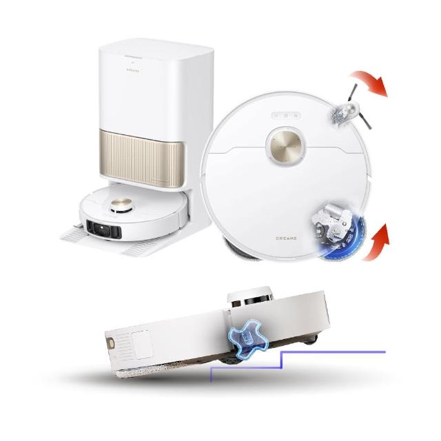 【Dreame 追覓科技】L40s Pro Ultra 雙仿生零纏越障掃拖機(越障4cm/0纏繞氣旋滾刷/自潔清洗盤/拖布自動拆)