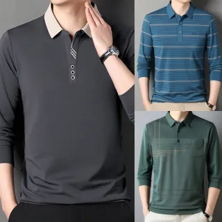 【NEW FORCE】精選紳士男長袖POLO衫-多款可選(長袖POLO衫/長袖上衣/保暖上衣/休閒上衣)