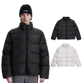 【National Geographic 國家地理】男女同款 EIRA 立領短版羽絨外套(2色可選/鵝絨款)