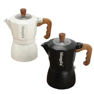 【超微米】摩卡壺 雙閥摩卡壺 手沖咖啡(露營 咖啡壺 摩卡壺)