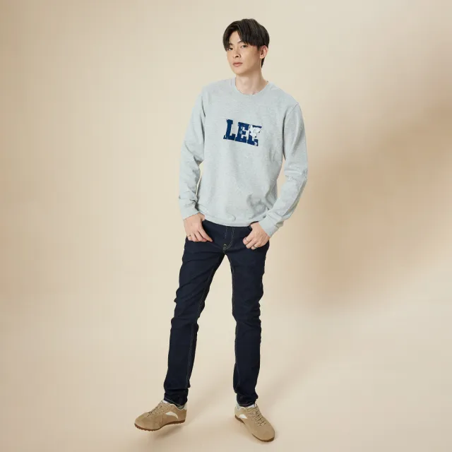 【Lee】男裝 長袖T恤 / 亮油大LOGO 共3色 標準版型(LB509004125 / LB509004348 / LB509004K11)
