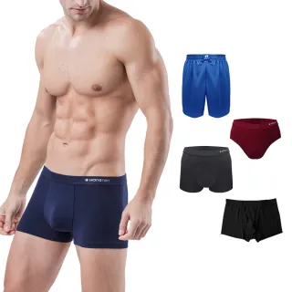 【Hang Ten】9件組經典彈力男內褲_多款任選(平口褲/三角褲)