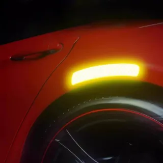 【Dagebeno荷生活】黏貼式長條型防水耐曬反光貼 夜間出行預防事故反光警示貼(10片)