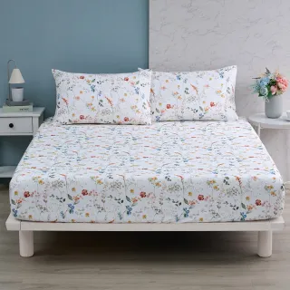 【Tonia Nicole 東妮寢飾】100%精梳棉床包枕套組-雙人均一價(多款任選)