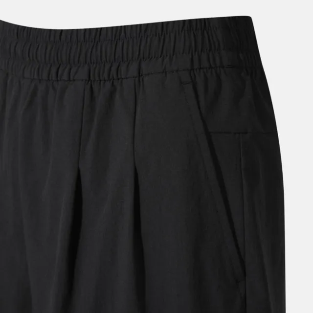 【DESCENTE】短褲 女 4.5吋運動褲 快排 WOMENS WOVEN 4.5 WARM-UP PANTS 黑 SQ322PWP71-BLK0