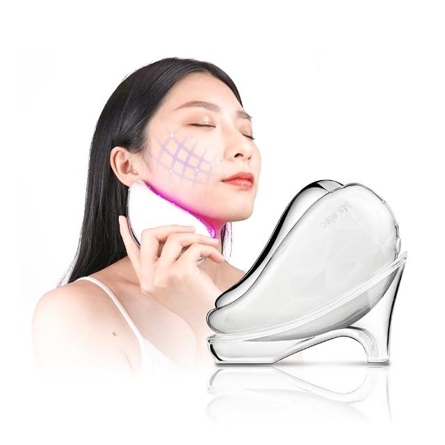 【Ms.elec 米嬉樂】冰熱輪廓緊緻儀 CH-003(美容儀/導入儀/緊實V臉/動態舒緩波/拉提/刮痧)