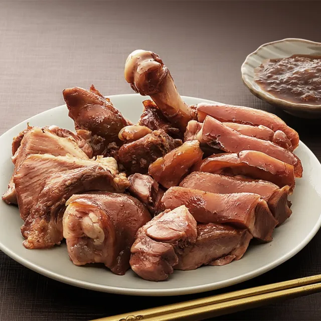 【海鴻飯店】好運豬腳麵線3組(豬腳940g+麵線220g+醬料255g/組)
