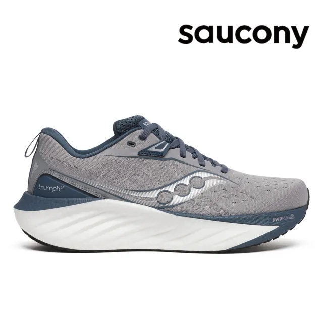【SAUCONY 索康尼】男鞋 TRIUMPH 22 緩衝避震跑鞋 運動鞋 跑步鞋 慢跑鞋(SA20964-143)