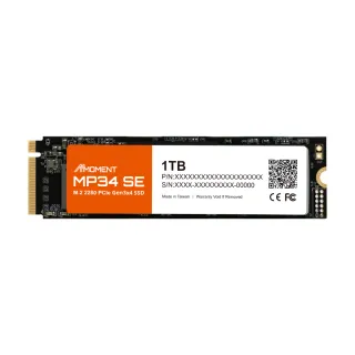 【Moment】MP34 SE 1TB M. 2 2280 Gen3X4 SSD 固態硬碟(MP34SE 1TBSSD)