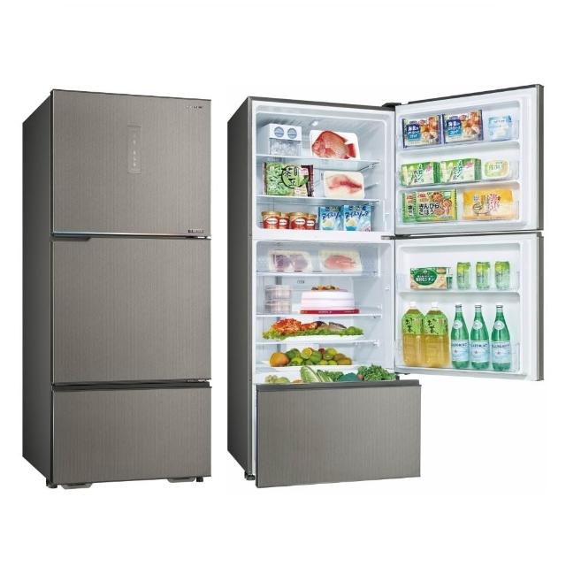 【SANLUX 台灣三洋】606公升三門變頻晶鑽銀福利品冰箱(SR-V610C)