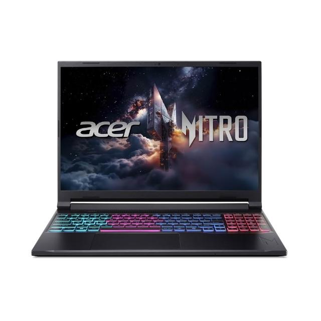 【Acer 宏碁】15.6吋 R5 RTX5060輕薄電競筆電-黑(Nitro V/ANV16S-41-R5FT/R5-240/16G/512GG/RTX5060/W11)