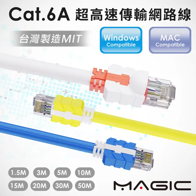 【MAGIC】CAT.6A 超高速傳輸網路線-30M(圓線)