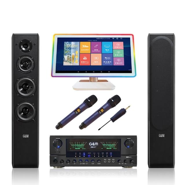 【金將科技】KKPAD21.5+GMA1+GM298+J108【點歌機+擴大機+無線麥克風+喇叭】(贈一年免費雲端歡唱)