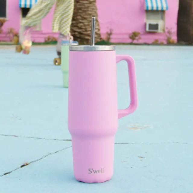 【S’well】美國 Tumbler不鏽鋼吸管保溫隨行杯 1180ml/880ml 多色任選 / swell 冰霸杯