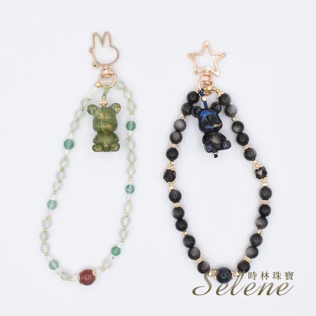 【鑫運來】◎大漆小熊造型水晶吊飾(多款任選)