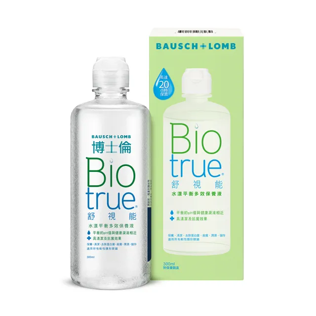 【博士倫】舒視能水漾平衡多效保養液1200ML (300ML X4)(隱形眼鏡藥水 保養液)