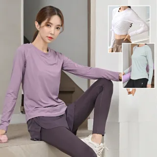 【BODYAIR】親膚連肩袖背光長袖上衣(瑜珈.慢跑.運動.健身.透氣.舞蹈.運動服)