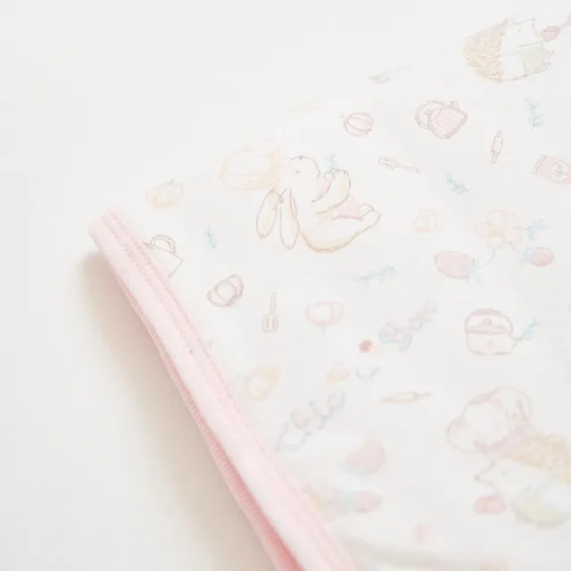 【奇哥】萌兔廚房大肚圍 73x25cm(天絲棉布 嬰兒肚圍 新生兒肚圍 透氣肚圍 寶寶護肚)
