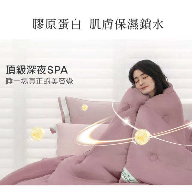【Tonia Nicole 東妮寢飾】暖棉眠石墨烯膠原蛋白水洗冬被-特大(多款任選/棉被/冬被)