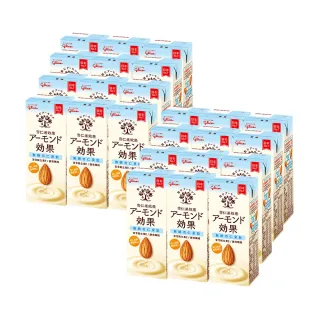 【Glico 格力高】官方直營 杏仁果效果-無糖/原味 杏仁果飲(196mlX24入)