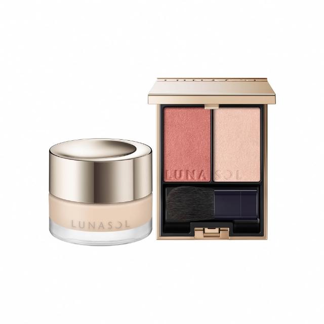 【Kanebo 佳麗寶】LUNASOL 水潤光粉霜+霓光頰彩買1送1絕版組(多色任選)