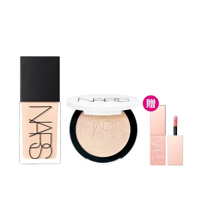 【NARS】完美透光底妝組(裸光幻閃亮采餅/裸光肌萃粉底精華)