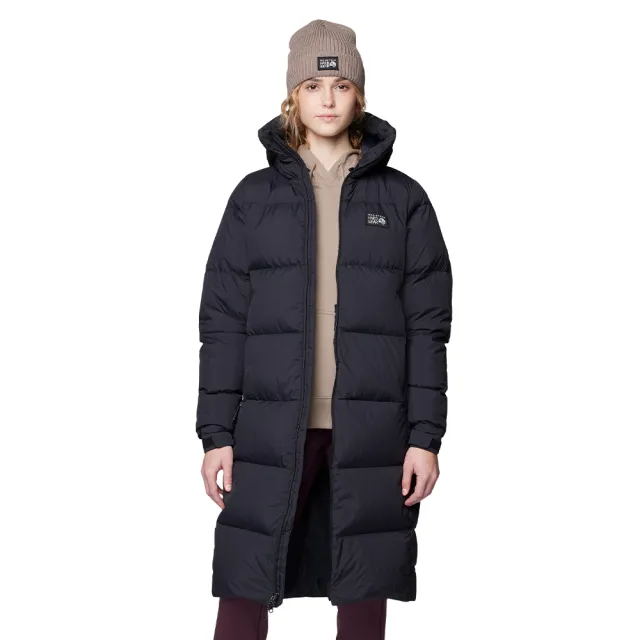 【Mountain Hardwear】Nevadan Down Long Parka 保暖時尚長版羽絨連帽大衣外套 女款 黑色 #2128611