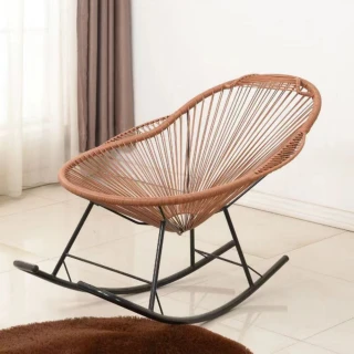 【匠俱】搖搖椅 編藤椅 成人逍遙椅 休閑藤椅 陽臺懶人椅(加粗加厚搖搖椅 午休椅)