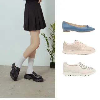 【AS 集團】經典百搭休閒鞋/樂福鞋/高跟鞋/低跟娃娃鞋(多款任選)