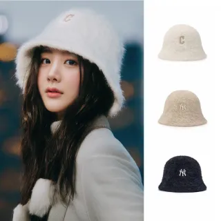 【MLB】安哥拉兔毛圓頂漁夫帽 守護者/洋基隊(3AHTB0856-三款任選)