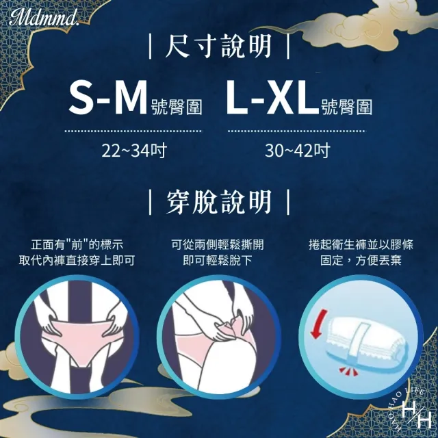 【Mdmmd 明洞國際】24包組- 超涼感 褲型 衛生棉(兩款任選)