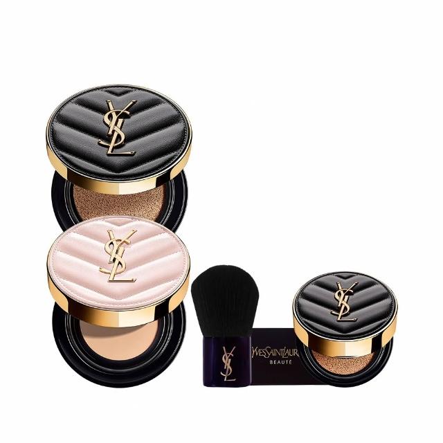 【YSL】官方直營 超模恆久完美氣墊雙入組(粉氣墊12g+全新皮革氣墊12g)
