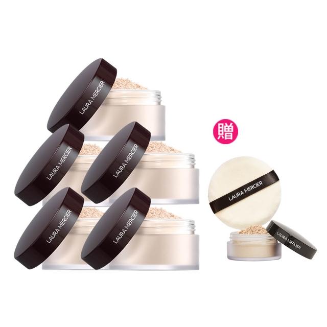 【LAURA MERCIER 蘿拉蜜思】冠軍蜜粉五入超值囤貨組 雙11限定(煥顏透明蜜粉29g*5)