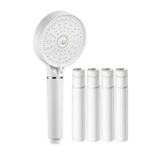 【募資狂銷新款】3M ShowerCare SF500除氯蓮蓬頭-1機5心組(加大花灑/兩段出水模式/省水)