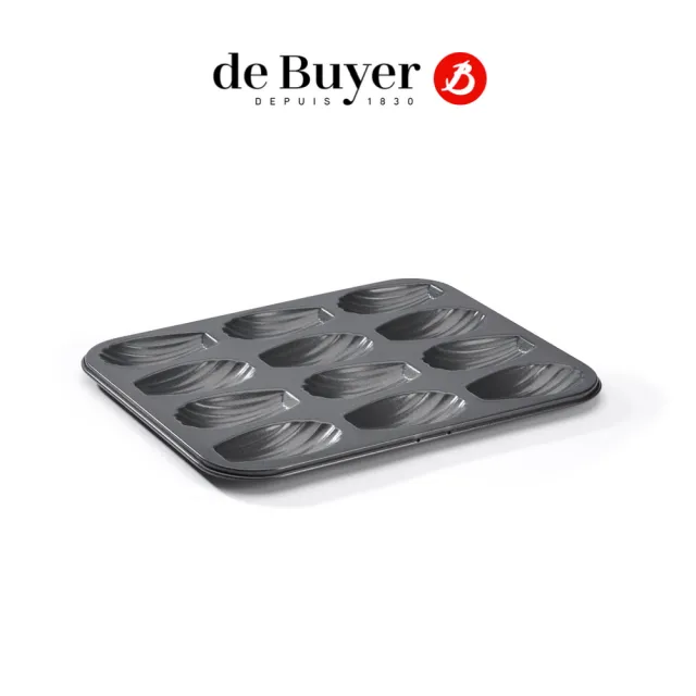 【de Buyer 畢耶】『不沾烘焙系列』12格瑪德蓮烤模