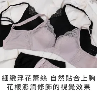 【玉如阿姨】爆乳無雙內衣。無鋼圈也能自然爆乳 台灣製※0530黑(B.C.D罩 無鋼圈 舒適 低脊心 機能)