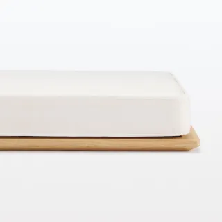 【MUJI 無印良品】橡木組合床台+床頭板/D/木製腳/20cm(大型家具配送)
