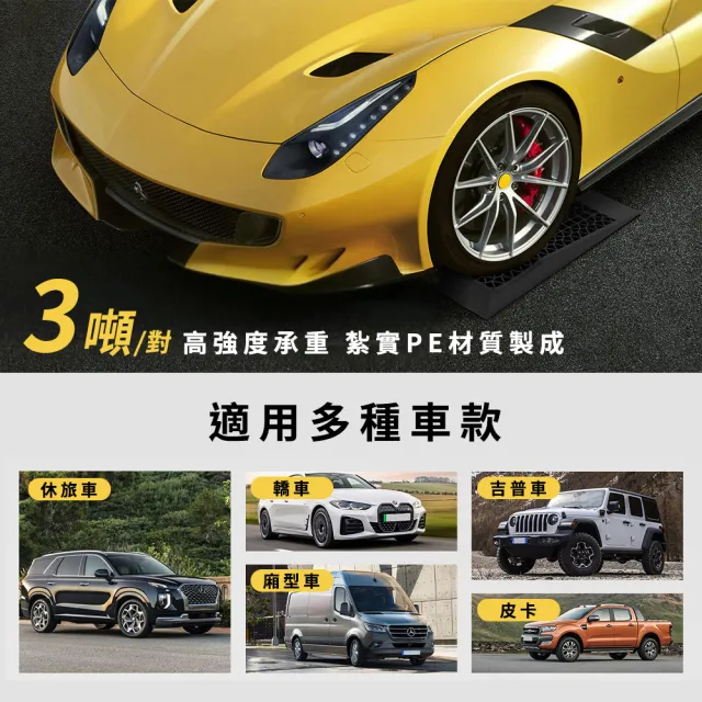 斜道板 3噸 1對 斜坡支架 汽車維修 保養坡道 升高坡道 汽車上坡道 208-GT13P(保養支架 修車坡道)