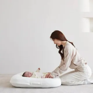 【ZAMZAM】TENCEL™ 天絲之眠嬰兒床中床 100%純植萃天絲 抗敏抗菌 (符合人體工學 新生兒睡窩 攜帶型)
