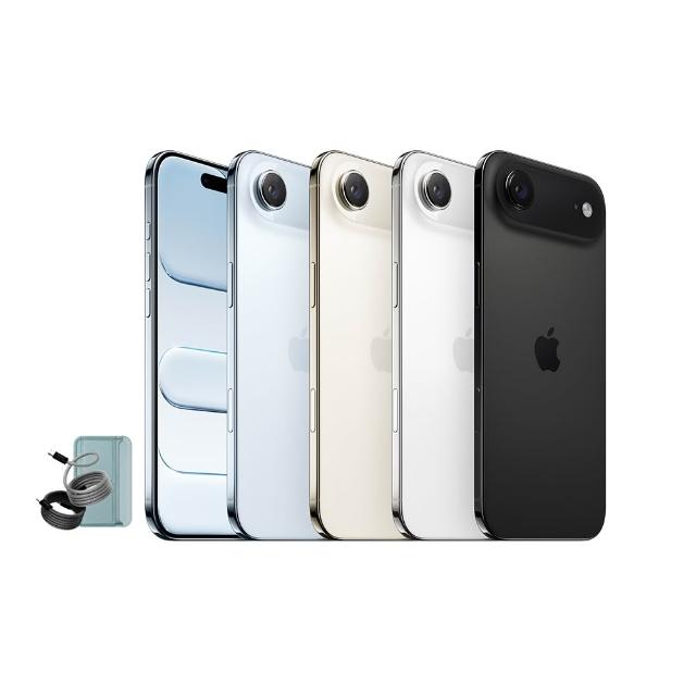 【Apple】iPhone Air(512G/6.5吋)(磁吸皮革支架+編織線組)