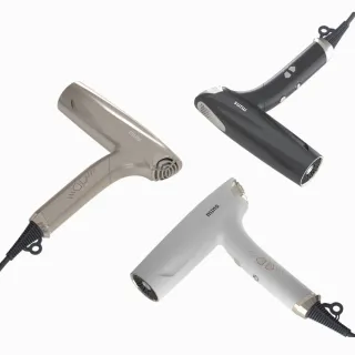 【Mins London】AYO 正負離子吹風機（星幻白）(全配-磁吸吹嘴x2 / 烘罩 / 收納袋)