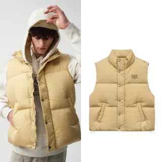【MARITHE FRANCOIS GIRBAUD】官方旗艦 經典LOGO鴨絨背心 MFG 中性款 羽絨背心(淺黃色)