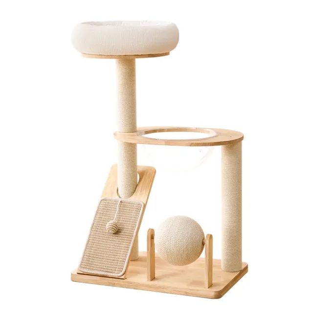 【佳美多】大型板材貓抓板 貓咪玩具 多功能貓咪架子 多規格一體式貓爬架(堅固 麻繩柱 耐用 易清潔 板材)