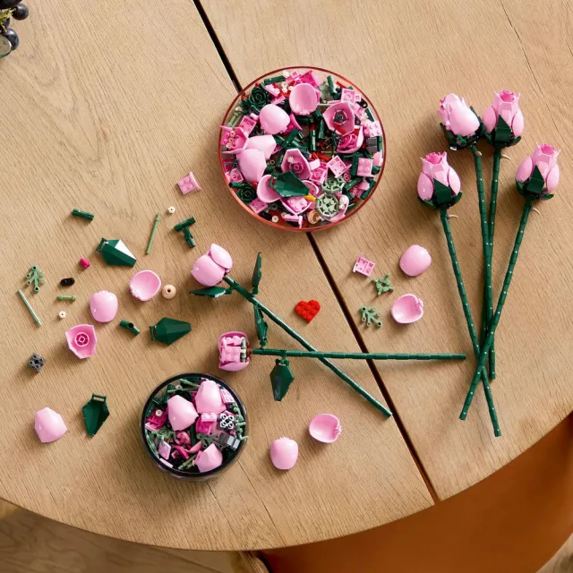 【LEGO 樂高】Botanicals 10374 粉紅玫瑰花束 & 10313 野花花束