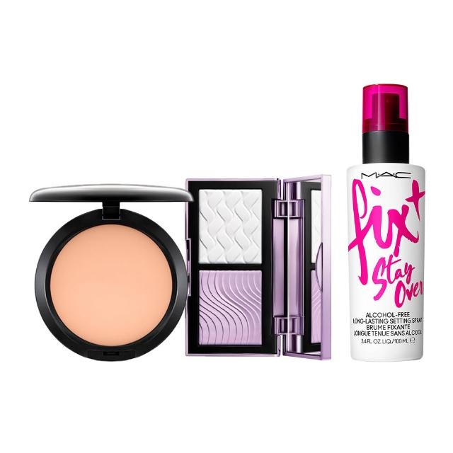 【M.A.C】冠軍柔焦濾鏡組(口袋雙色濾鏡蜜粉餅+超持妝無瑕粉餅SPF15/PA+_13g不含粉盒_雙11限定)