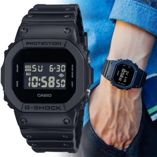 【CASIO 卡西歐】G-SHOCK 新版 人氣霧黑電子手錶(DW-5600UBB-1)