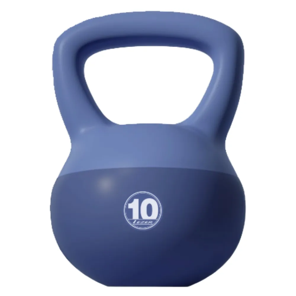 【LEZER】10公斤 軟式壺鈴(安全軟殼 保護地板 環保材質)