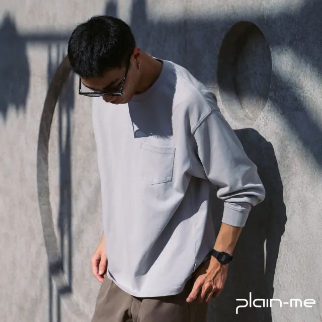 【plain-me】重磅 長袖 長袖Tee 素Tee 100%純棉_PLN0059-242