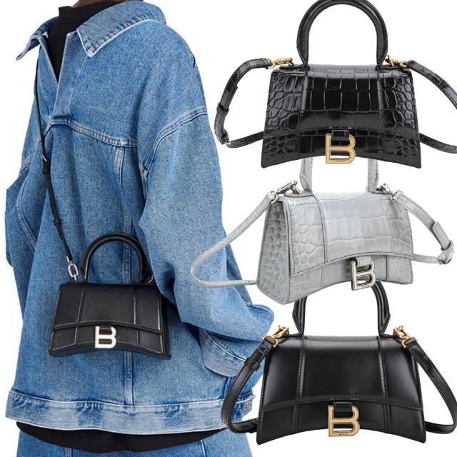 【Balenciaga 巴黎世家】Hourglass XS 兩用沙漏包-多款可選(手提包 斜背包 肩背包)