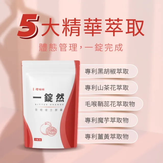【橙姑娘】一錠然_ 苦橙複方膠囊 十包團購最優惠(30粒/包)